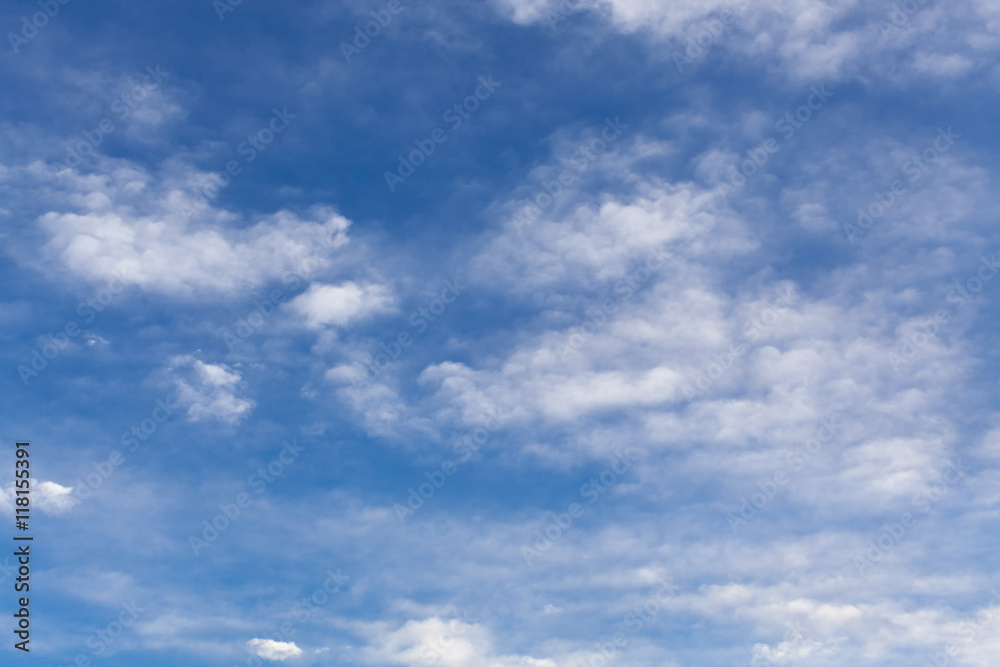 The beautiful blue sky with white clouds The beautiful blue sky with white clouds