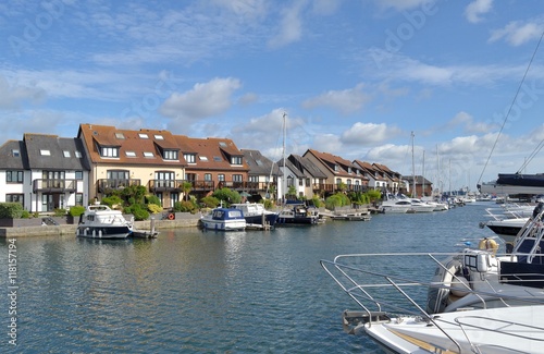 La marina à Hythe en Angleterre photo