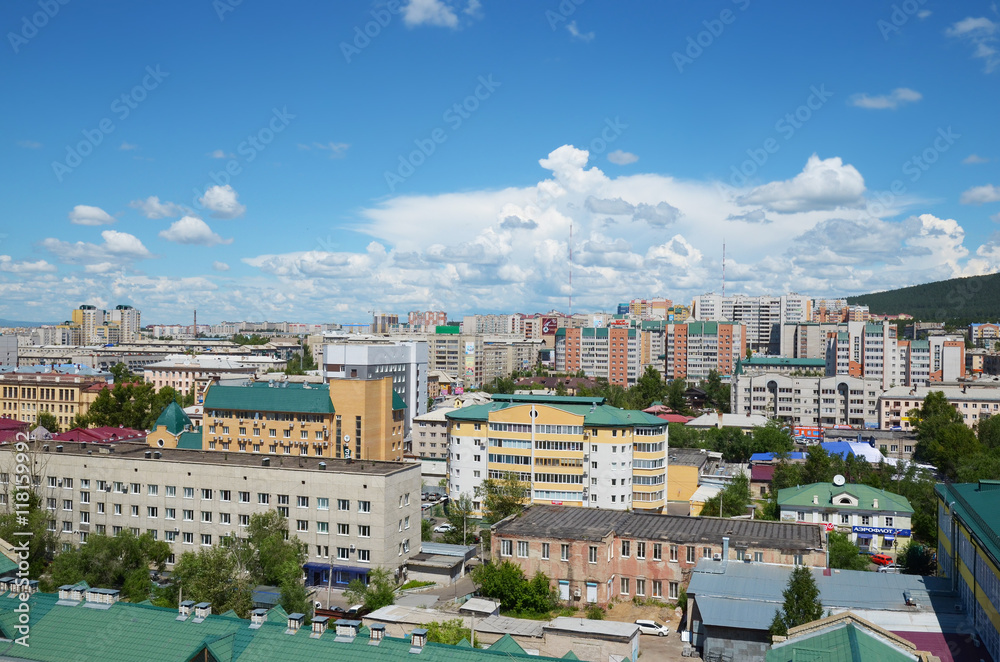 Top view of downtown of Chita city