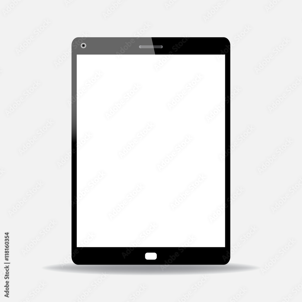 Vector computer tablet Vector computer tablet
