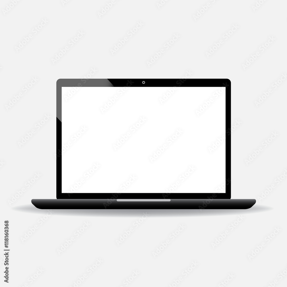 Vector Laptop isolated on white background