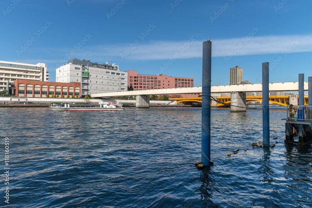 Naklejka premium 蔵前専用橋