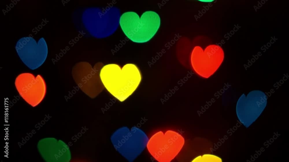 Luminous Hearts Move Up Light Background Luminous Hearts Move Up Light Background