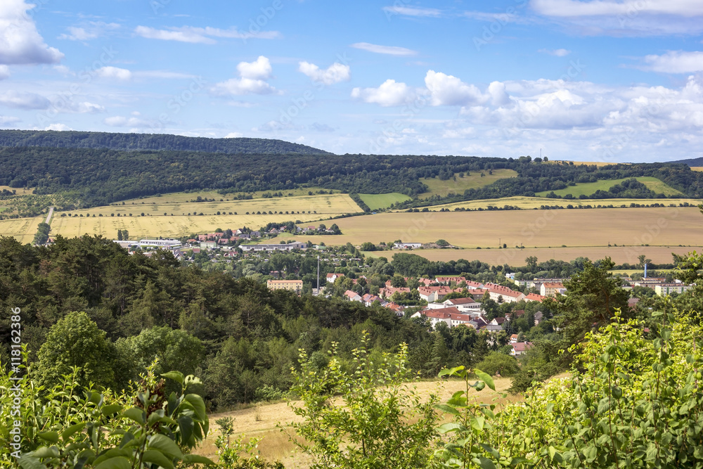 Overlooking the small town of Bad Frankenhausen