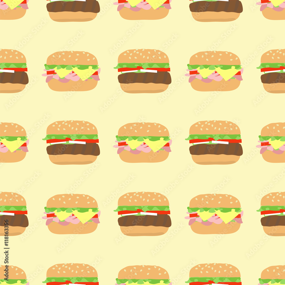 pattern hamburger cheeseburger