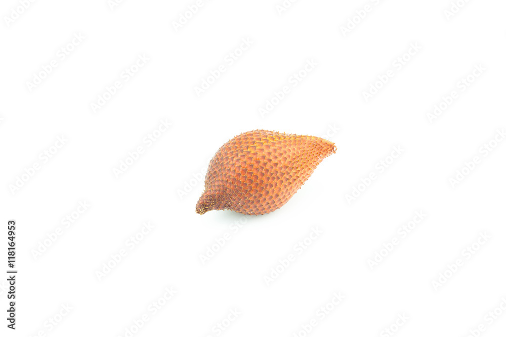 Salak fruit, isolated on the white background Salak fruit, isolated on the white background