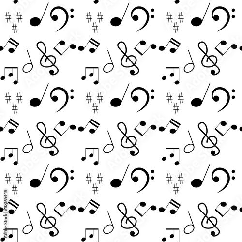 Music seamless pattern