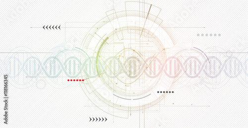 DNA Abstract science and element collection. Futuristic technology for business