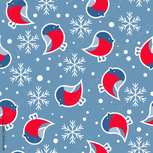Seamless pattern. New Year's background.