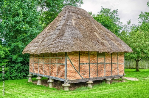 Canvas-taulu Reconstructed medieval building
