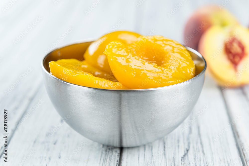 Portion of preserved Peaches Portion of preserved Peaches
