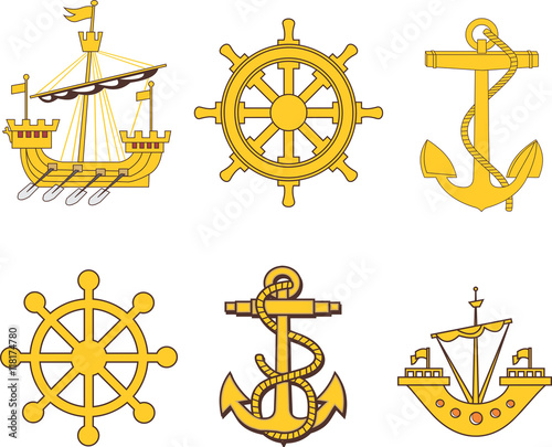 Heraldic marine set