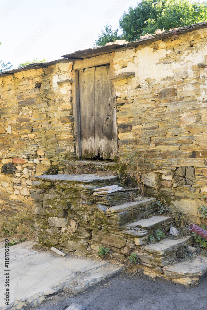 wood and stone houses in the province of Zamora in Spain wood and stone houses in the province of Zamora in Spain