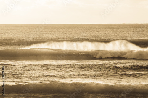 Waves Ocean Vintage