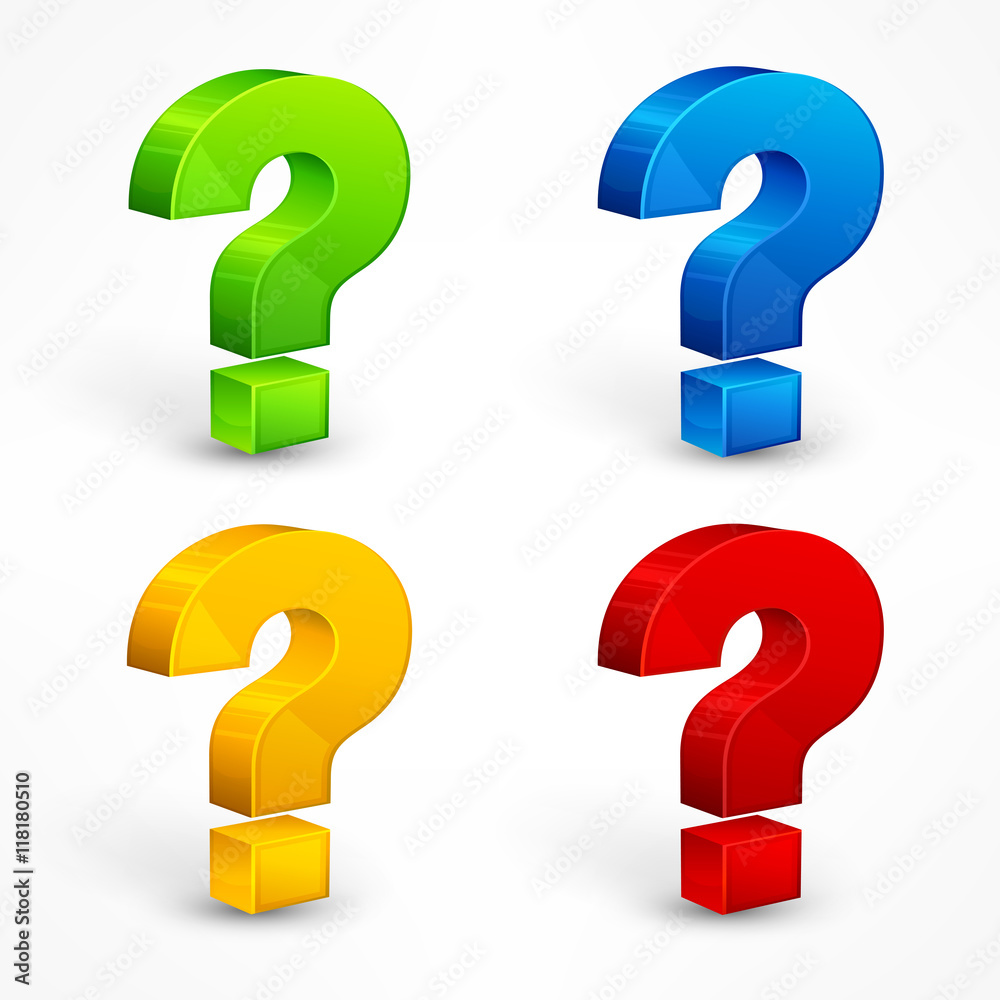 Question mark set Question mark set