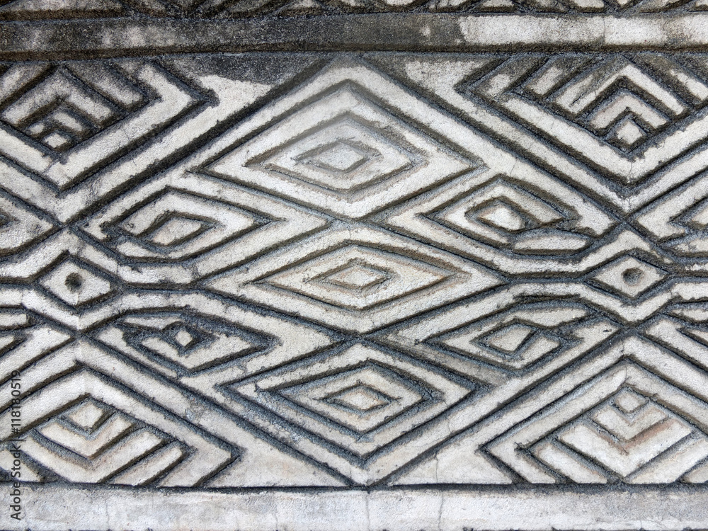 Images ancient stone wall texture in at Sala Kaeo Kou (Wat Khaek Images ancient stone wall texture in at Sala Kaeo Kou (Wat Khaek