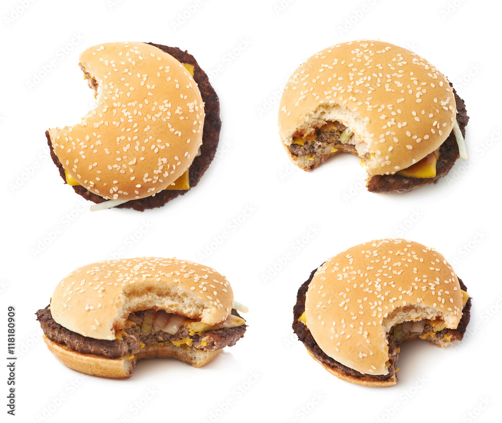 Fresh hamburger isolated Fresh hamburger isolated