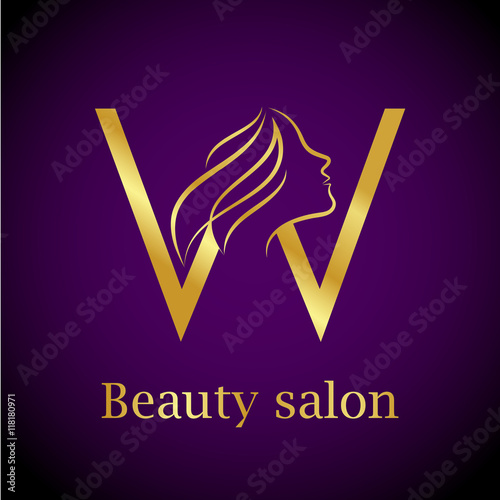 Gold Beauty Salon Logo Vector Template Stock Vector (Royalty Free)  583321507 | Shutterstock