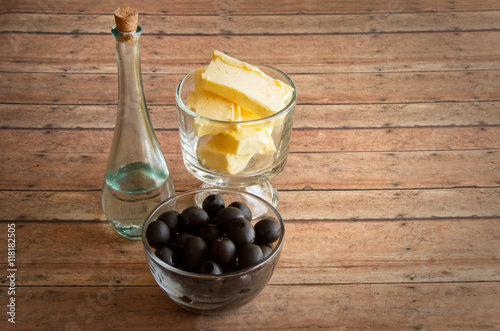 Healthy Fats of real butter, Olives and MCT and Coconut oil for