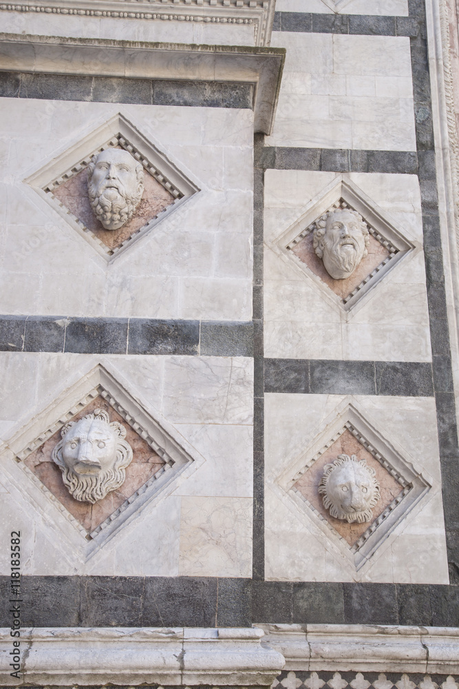 Facade of Siena Cathedral Church, Tuscany Facade of Siena Cathedral Church, Tuscany