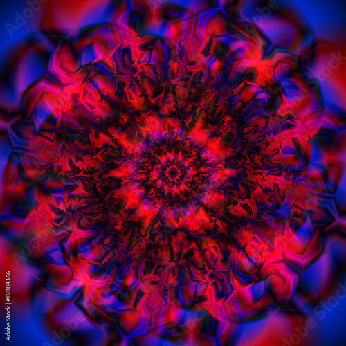 Vector colorful wallpaper. Circle mandala ornament, flower of life. Abstract graphic background