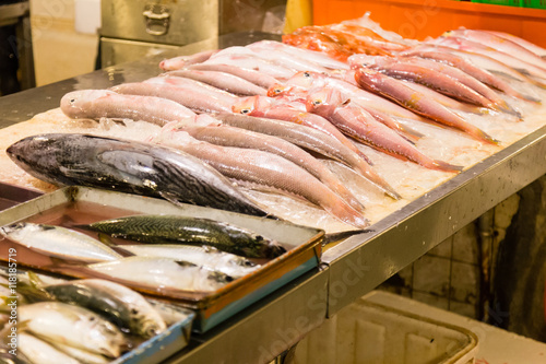 Assorted fish at fishmarket