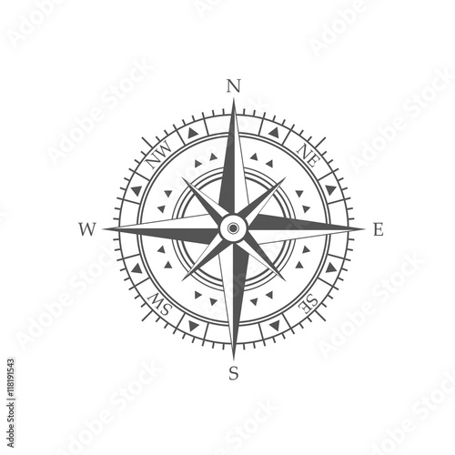 compass wind rose icon