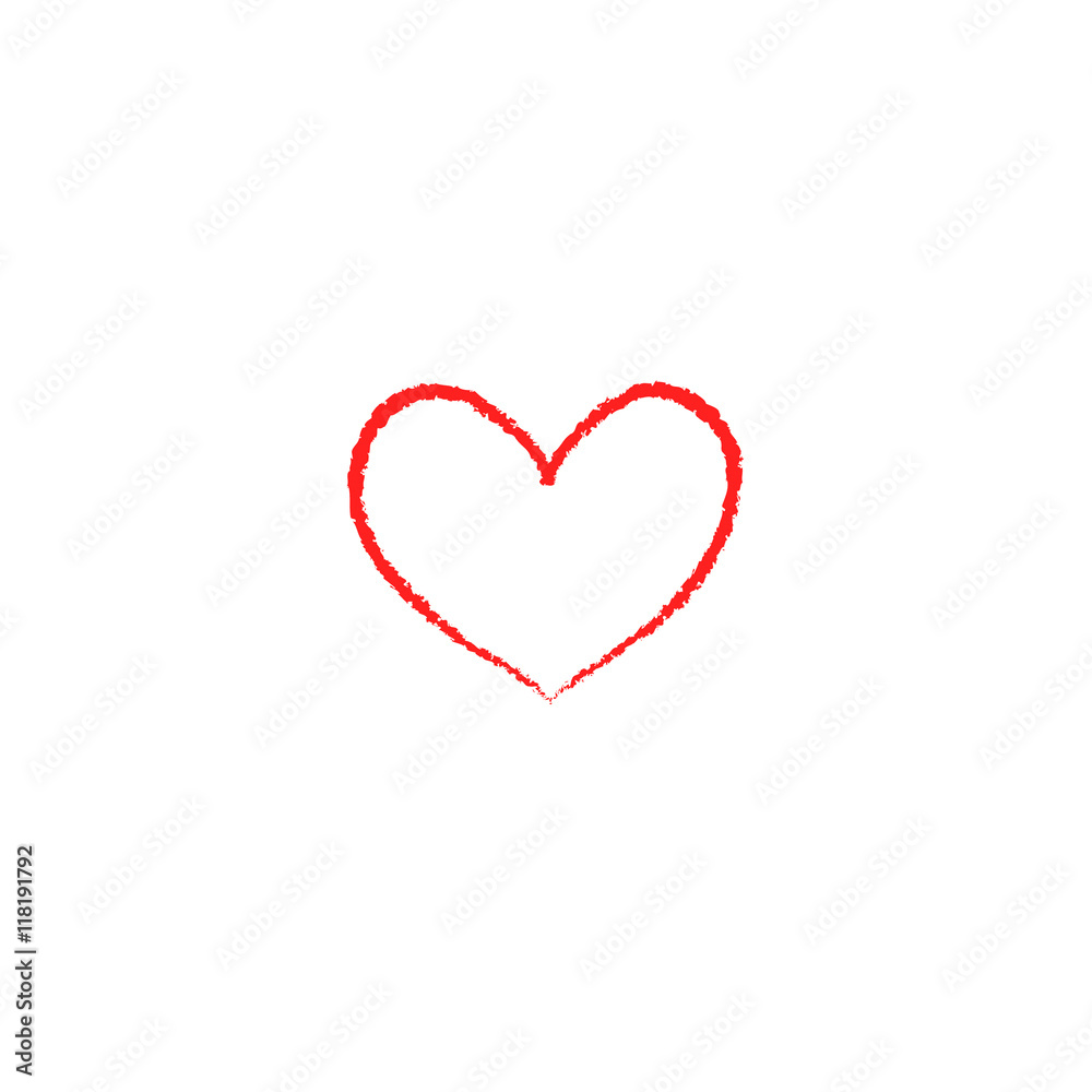 Heart Icon Four Color Variations. Vector.