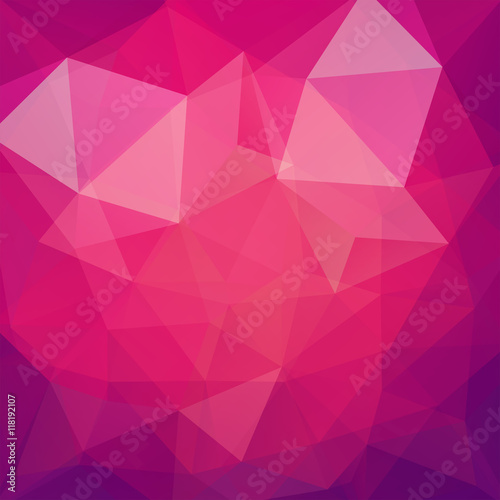 abstract background consisting of pink triangles  vector illustration