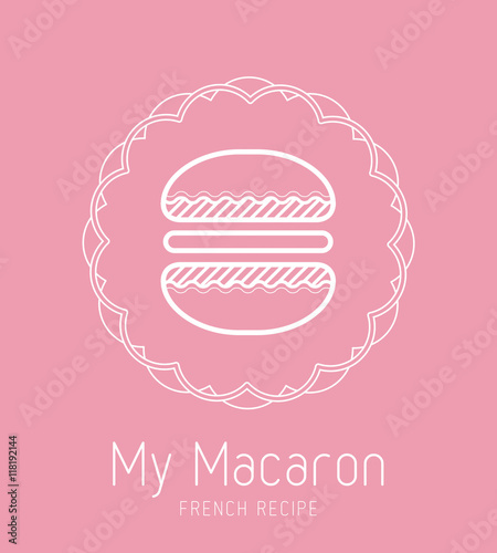 Logo, Nom, Marque, Identité, Pâtisserie, Macaron