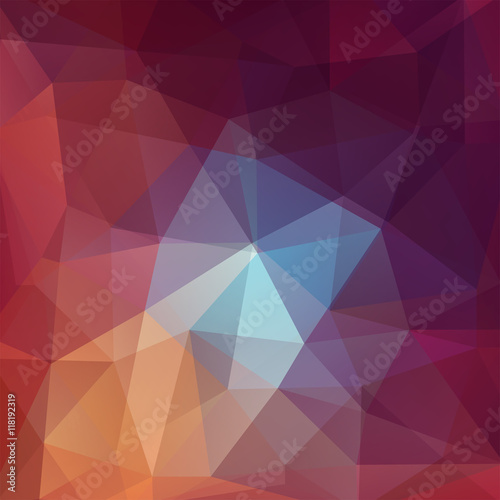 Abstract mosaic background. Triangle geometric background. Purple  brown colors