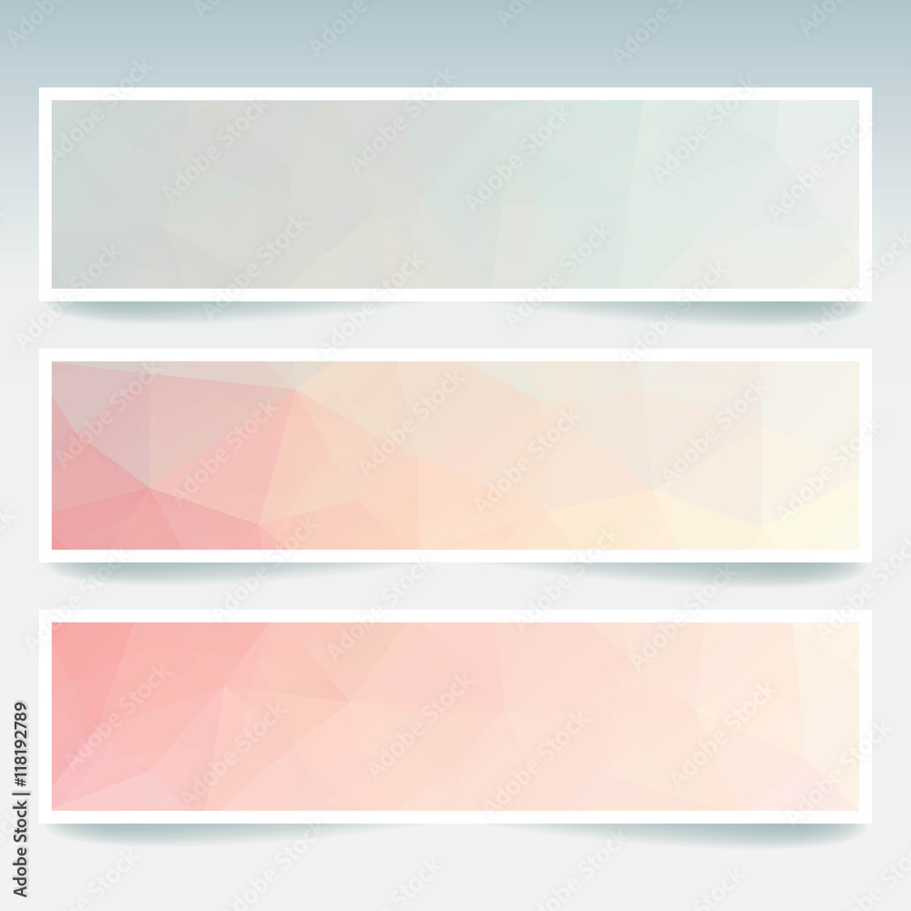 Abstract banner with business design templates.  Set of Banners