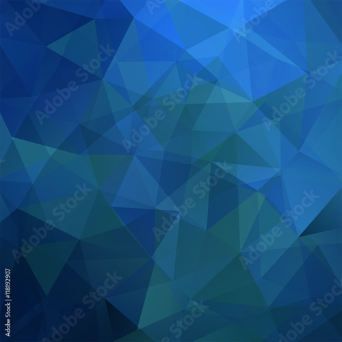 abstract background consisting of blue triangles, vector illustration