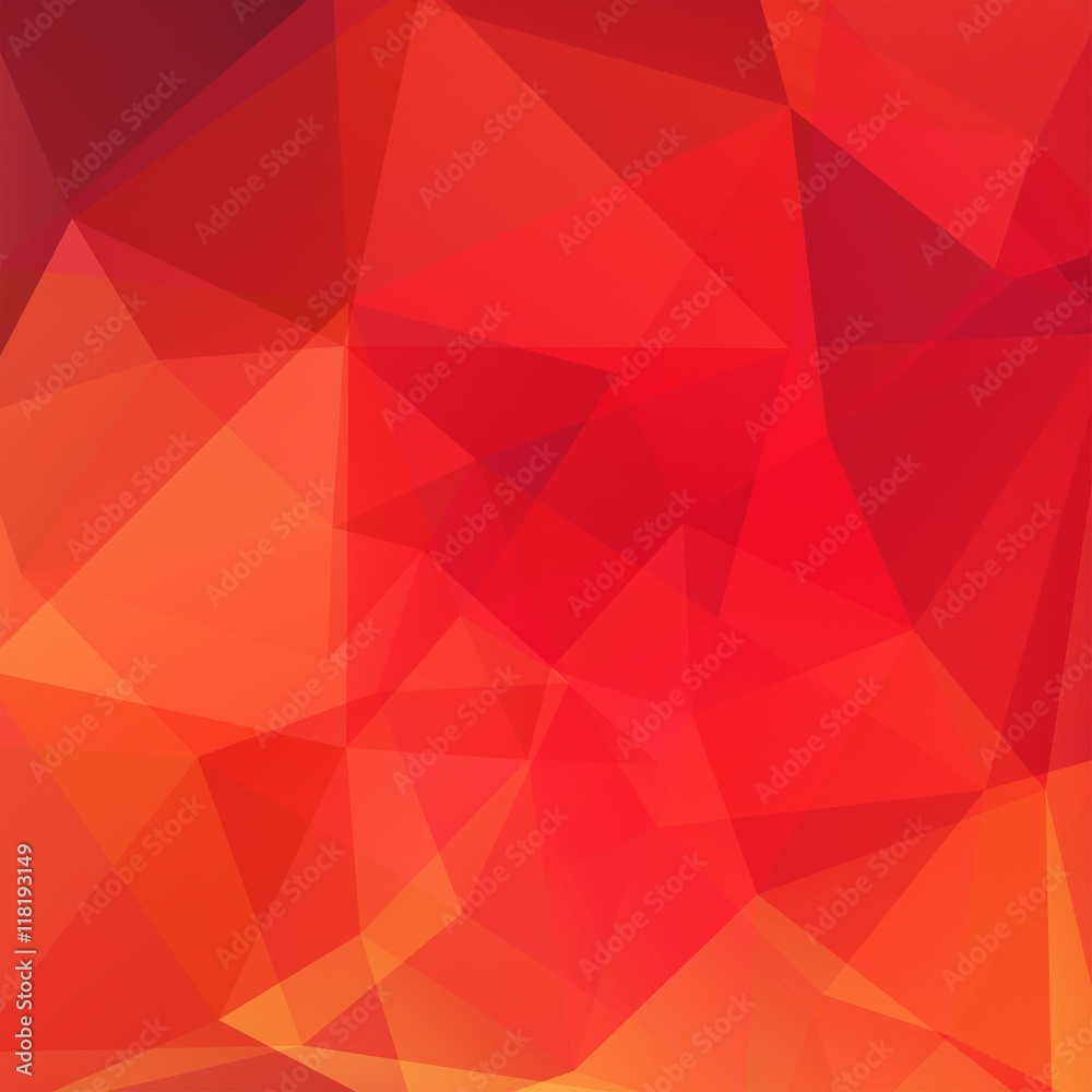 Obraz premium Background of geometric shapes. Orange mosaic pattern.