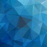 Abstract polygonal vector background. Blue geometric vector