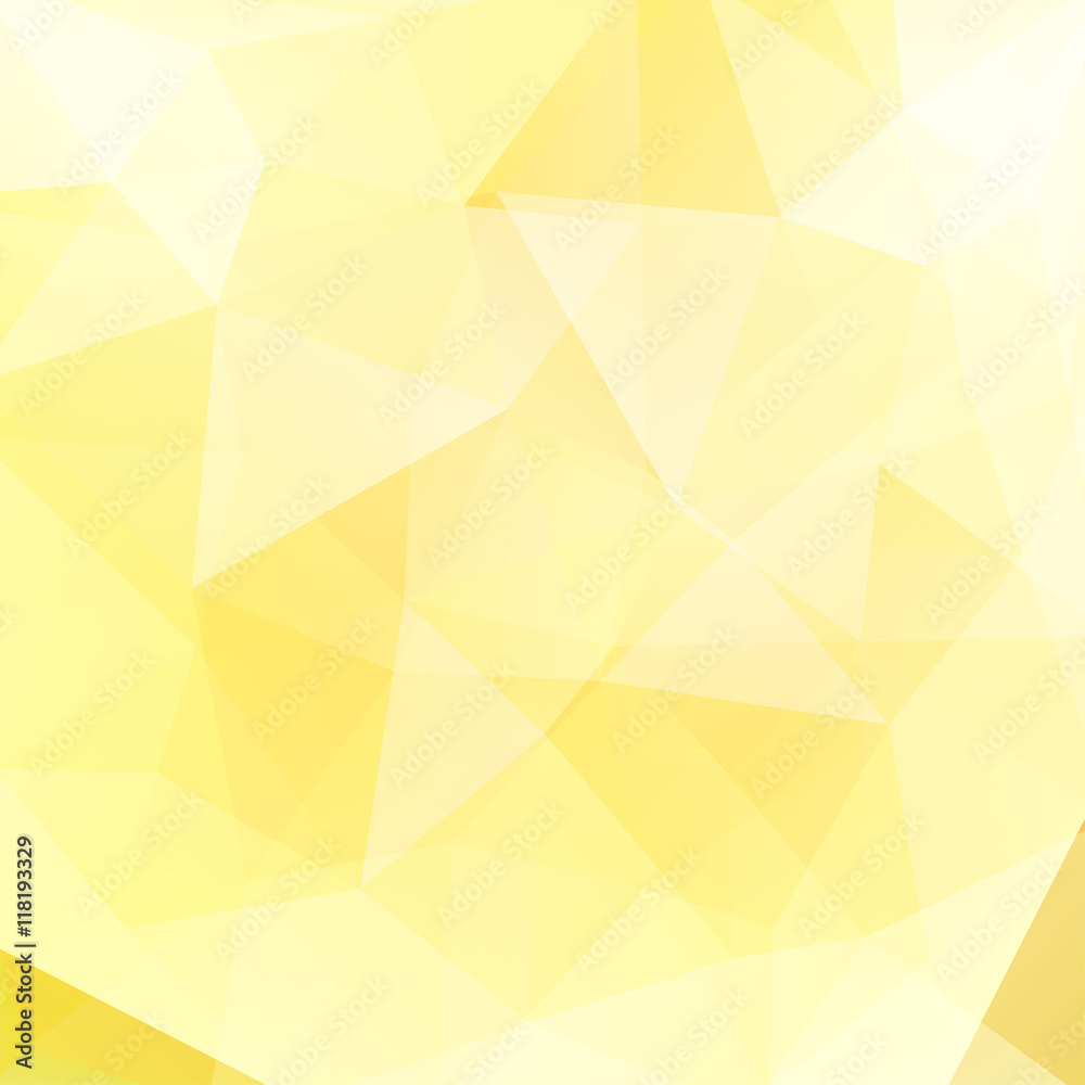 Obraz premium Abstract polygonal vector background. Yellow geometric vector