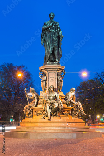 View of the so called Maxmonument, shows the King Maximillian II and was built 1865. photo