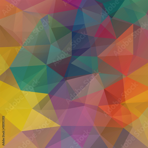 abstract background consisting of colorful triangles, vector illustration