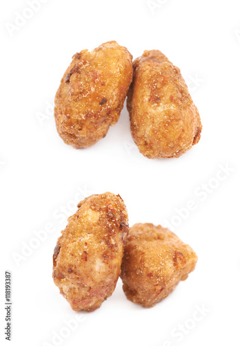 Spice and sugar coated peanut isolated