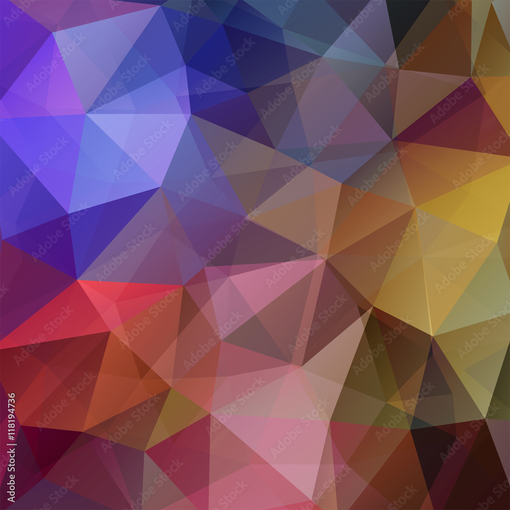 abstract background consisting of brown triangles, vector illustration