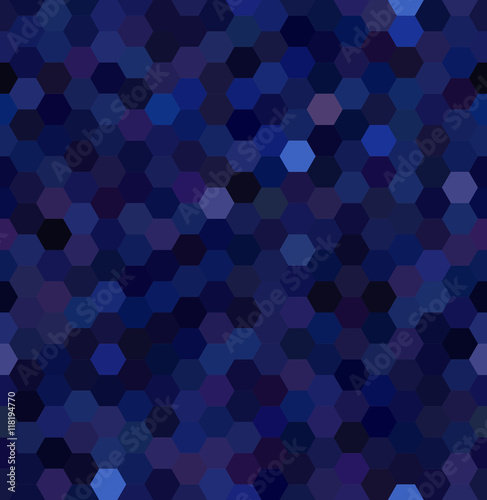 seamless abstract mosaic background. Hexagons geometric backdrop © tashechka