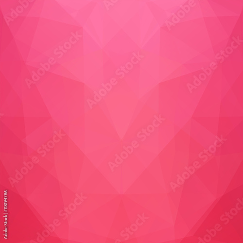 Background made of pink triangles. Square composition