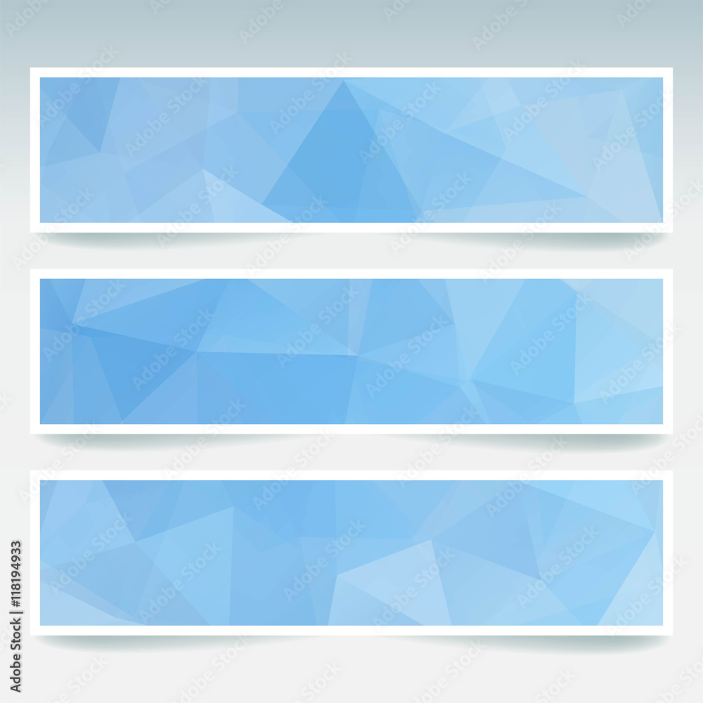 Set of banner templates with abstract backdrop. Modern vector Set of banner templates with abstract backdrop. Modern vector
