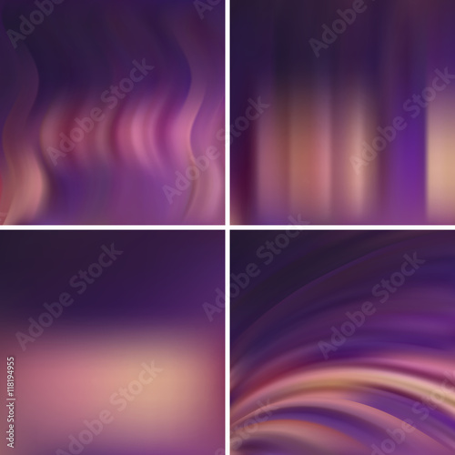 Abstract vector illustration of purple background with blurred lines