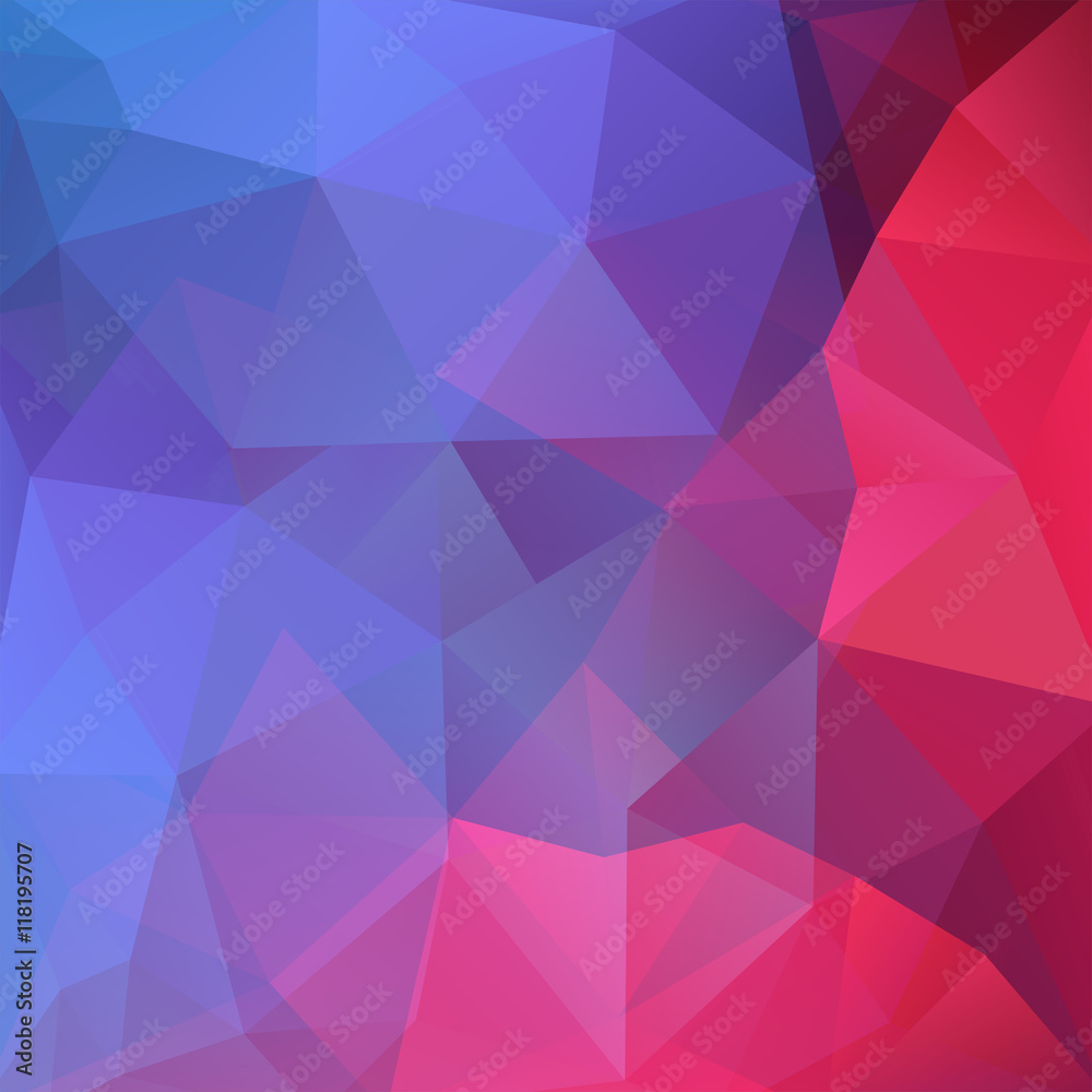 abstract background consisting of pink, blue triangles abstract background consisting of pink, blue triangles