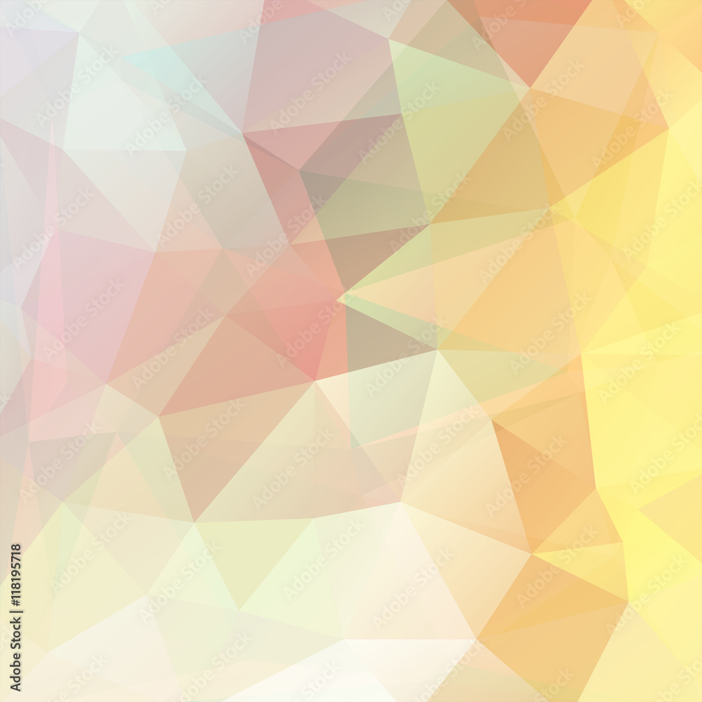 Fototapeta premium abstract background consisting of yellow, white, pink triangles