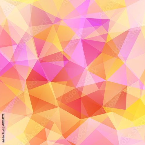 Abstract polygonal vector background. Colorful geometric vector