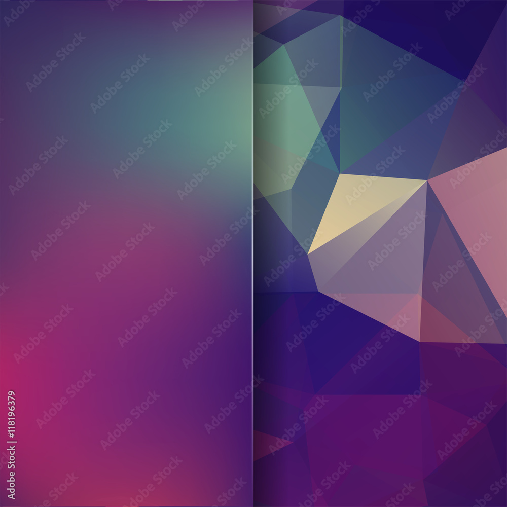Obraz premium Background made of triangles. Square composition
