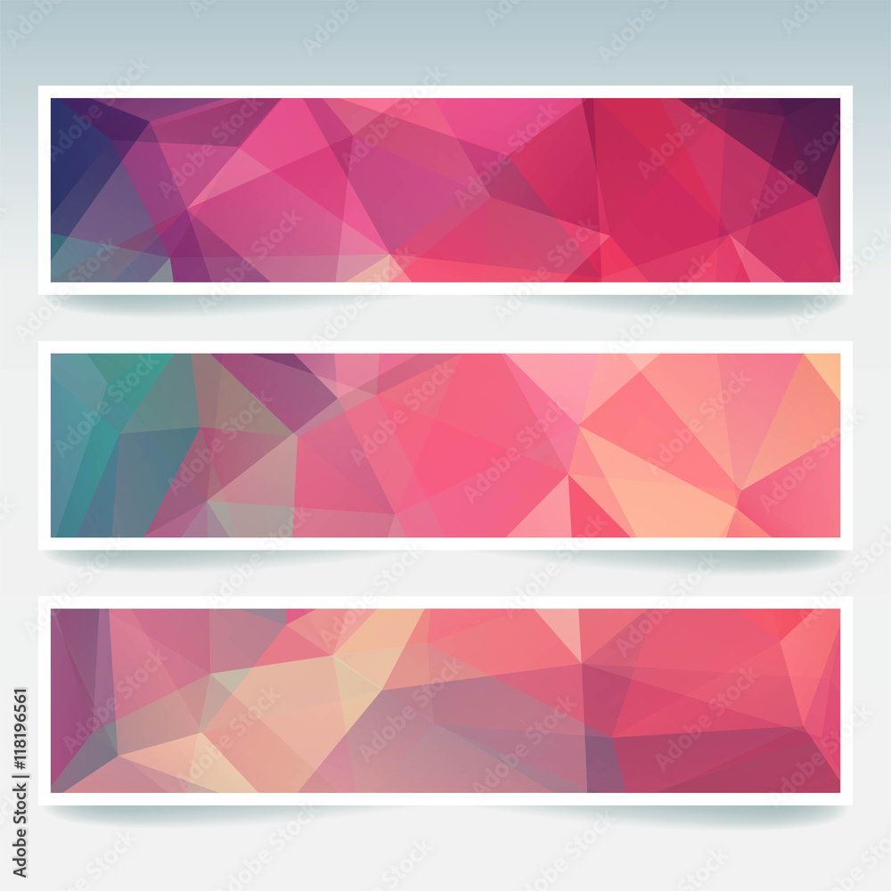 Abstract banner with business design templates. Set of Banners 