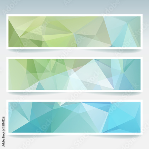 Abstract banner with business design templates. Set of Banners